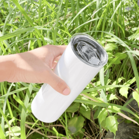 Vacuum - Insulated Stainless - Steel Tumbler. Long - Lasting Temperature Retention, The Perfect Companion For Outdoor Adventures, Office Work And (Color: White)